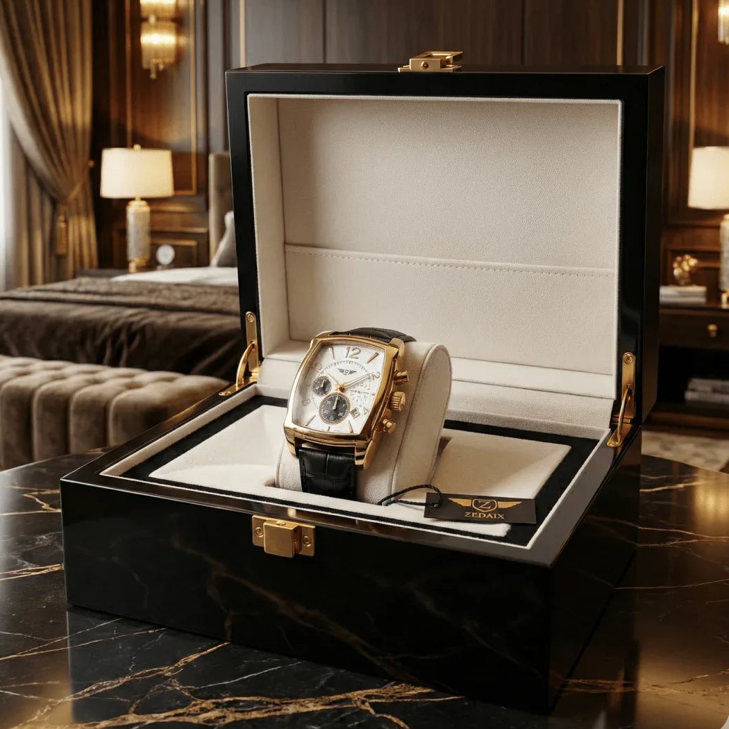 ZEDAIX TIMGAD Gold – montre homme édition limitée cadran guilloché or rose — vue 5