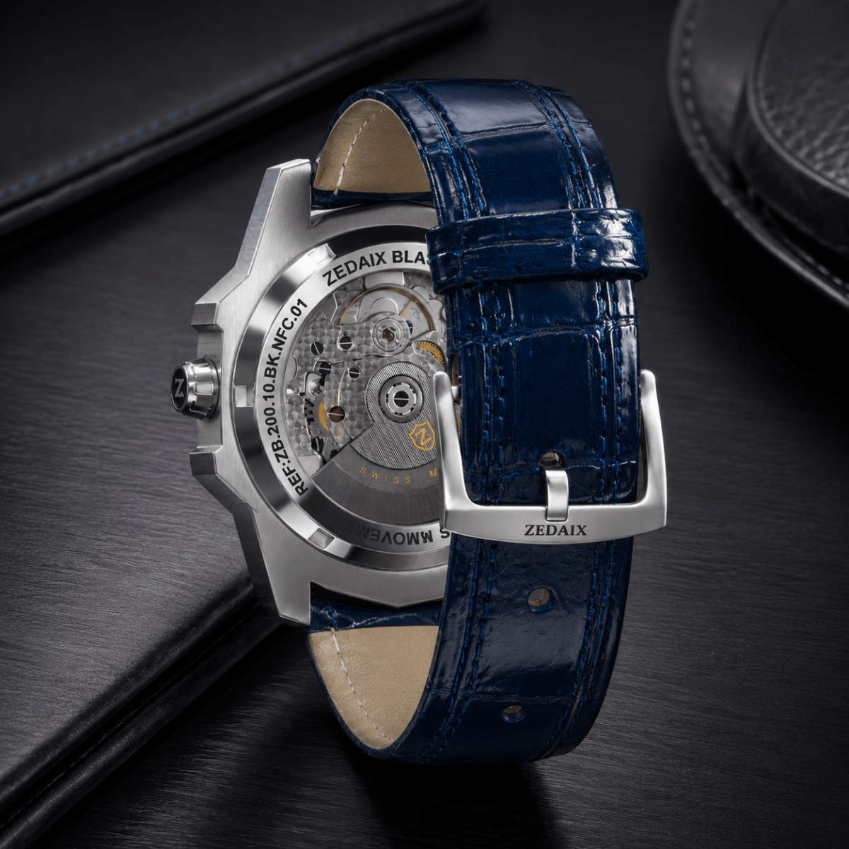 Montre homme ZEDAIX BLASON – automatique suisse Sellita SW200 bracelet NFC édition limitée — vue 19