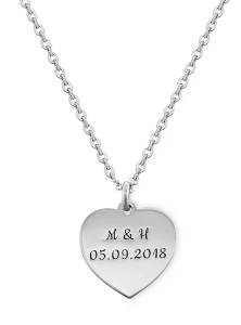 Collier pendentif en forme de cœur pour femme, bijoux personnalisés, cadeau pour famille , maman , Amie , copine ,epouse - ZEDAIX