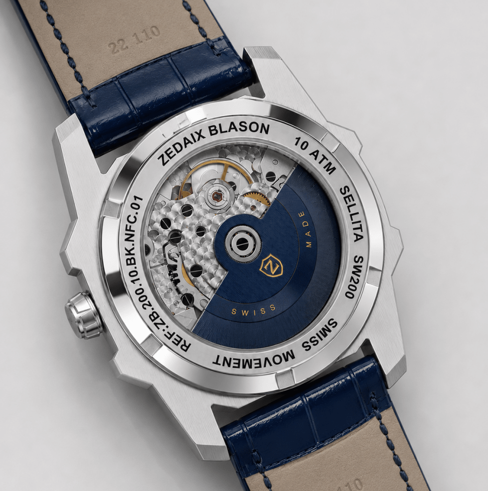 Montre homme ZEDAIX BLASON – automatique suisse Sellita SW200 bracelet NFC édition limitée — vue 4