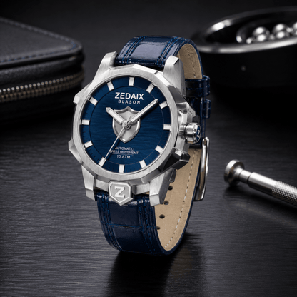 Montre homme ZEDAIX BLASON – automatique suisse Sellita SW200 bracelet NFC édition limitée — vue 20