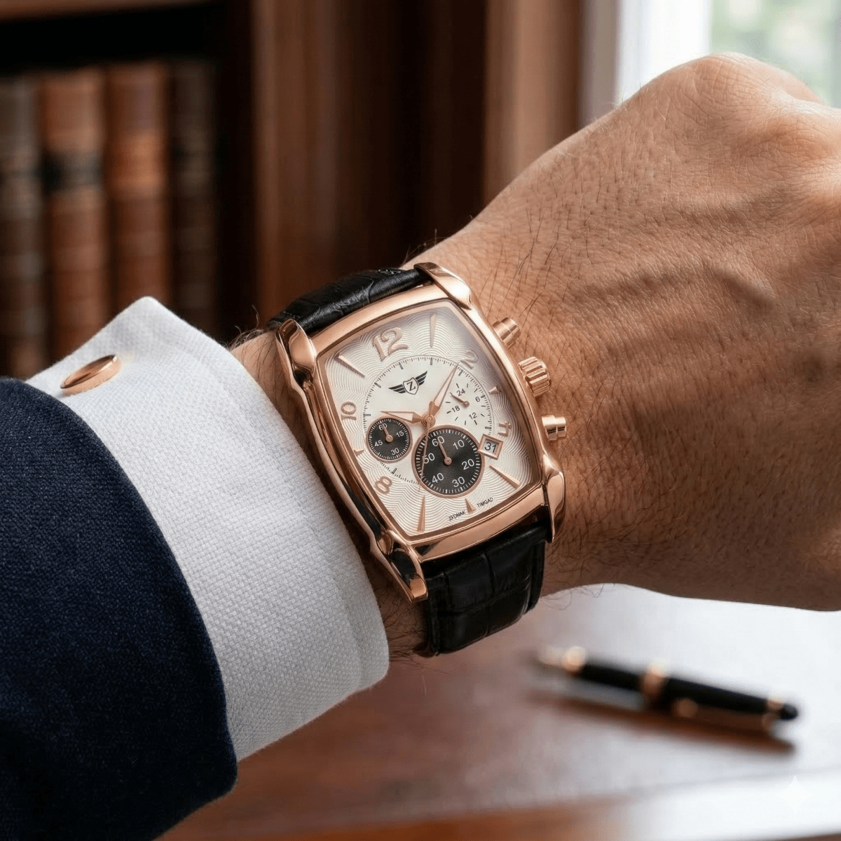 ZEDAIX TIMGAD Gold – Montre au poignet élégance masculine édition limitée