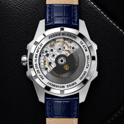 Montre homme ZEDAIX BLASON – automatique suisse Sellita SW200 bracelet NFC édition limitée — vue 18