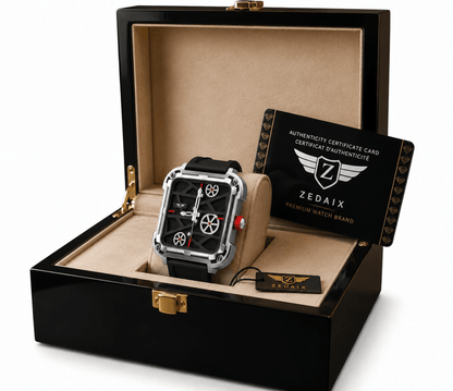 ZEDAIX CRONOS Silver – montre homme automatique cadran squelette argent — vue 9
