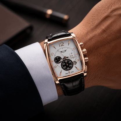 ZEDAIX TIMGAD Gold – montre homme édition limitée cadran guilloché or rose — vue 2