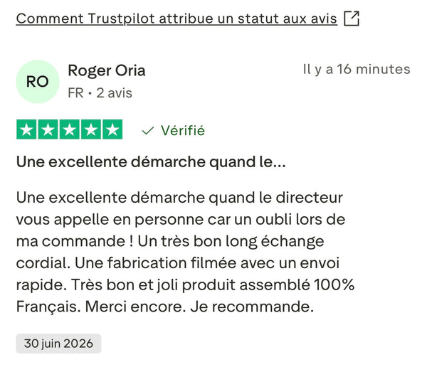 Avis client ZEDAIX