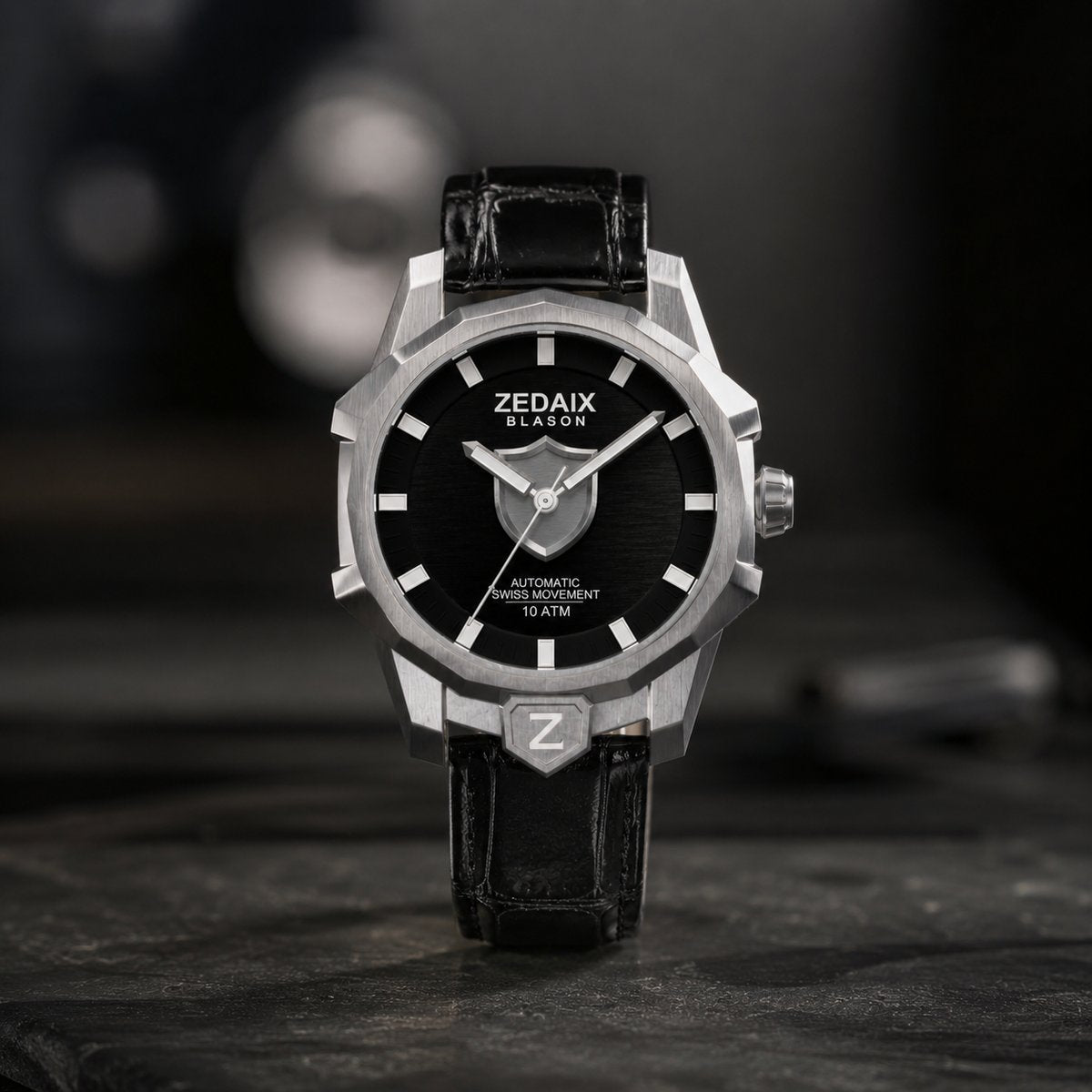 Montre homme ZEDAIX BLASON – automatique suisse Sellita SW200 bracelet NFC édition limitée — vue 12