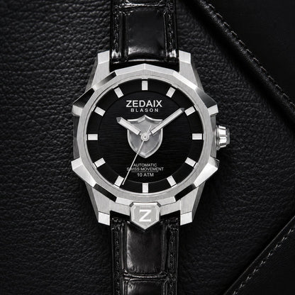 Montre homme ZEDAIX BLASON – automatique suisse Sellita SW200 bracelet NFC édition limitée — vue 8