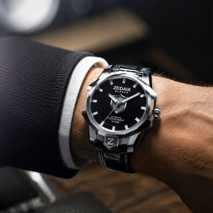 Montre homme ZEDAIX BLASON – automatique suisse Sellita SW200 bracelet NFC édition limitée — vue 10