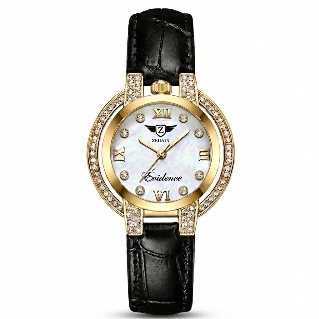 ZEDAIX ÉVIDENCE – Montre femme acier inoxydable cadran nacré édition limitée 20 pièces