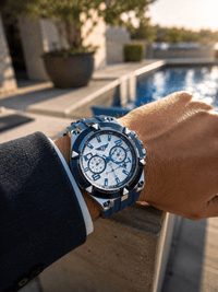 ZEDAIX AZUR Blue - au poignet, piscine